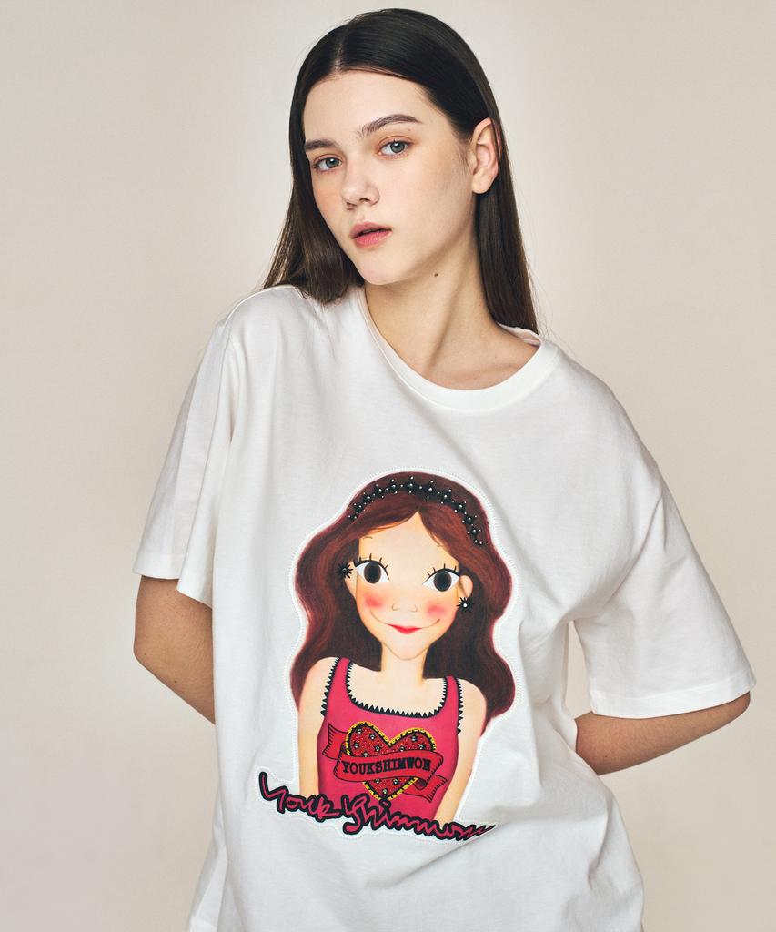 Yugsimwon Хит Футболка F Луна