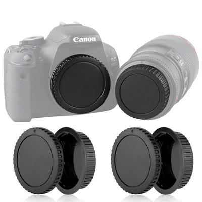 Крышки для объективов Canon EOS Задние крышки для крепления EF и EOS Kiss 2 Крышки для корпуса камеры EF и 2 задние крышки для объективов EF Всего 4 серии, Объективы EF-S, Защитные крышки,