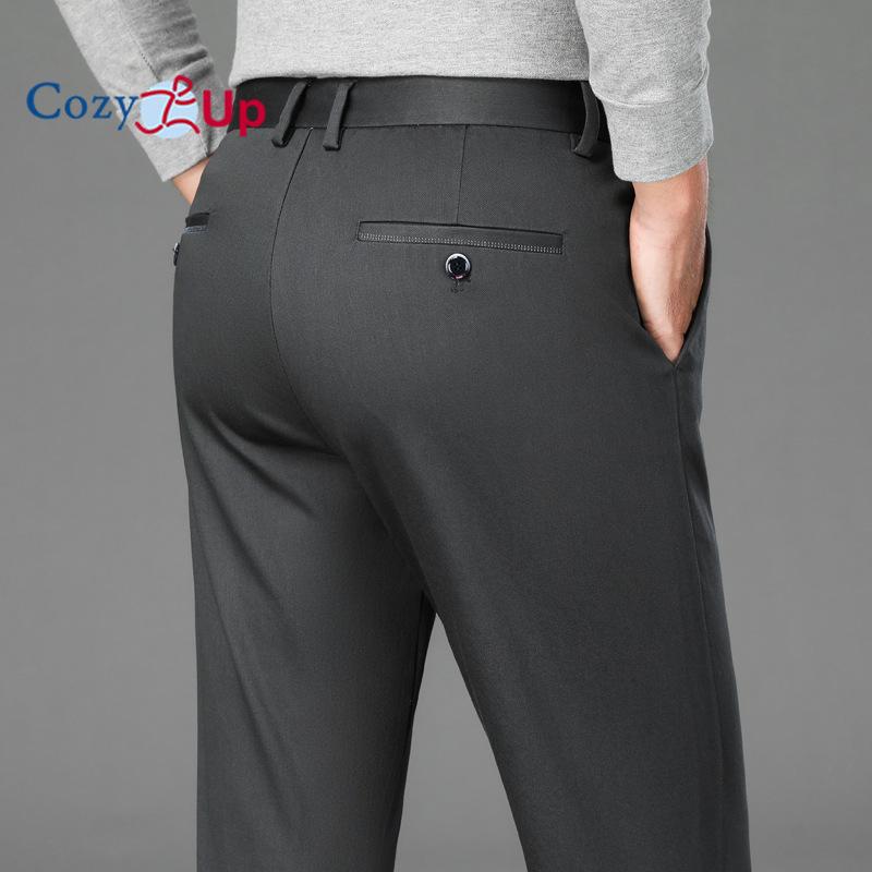 Уютные мужские деловые тонкие прямые эластичные универсальные повседневные брюки в деловом стиле