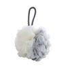 Two-Tone Shower Ball with Lanyard: Soft, Thickened Bath Flower for Rich Lather and Back Scrubbing.