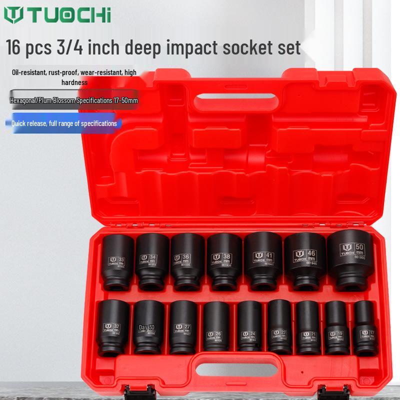 16- piezas, сверхпрочный, 3/4 дюйма, двенадцатигранный, Torx, ударный, набор головок