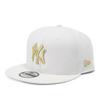 Кепка с плоским козырьком MLB Hat NY 950 NEYYAN WHT MT GLD 25J [New Era] Белый/золотой M/L