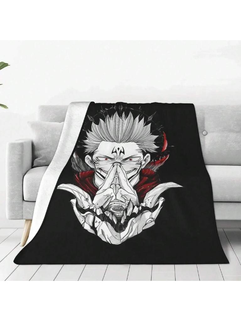 Sukuna Blanket Anime Manga Flannel Warm Throw Blankets For Coverlet Winter