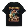 2024 Rapper Eminem T Shirt Men Fashion T-shirts Kids Hip Hop Tops Tees Women Tshirt Rock Camisetas Boy Tees Summer New#Color(2)