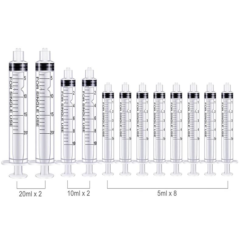 Шприцы 1/3/5/10/20 мл с иглами и колпачками с тупым кончиком 14ga, 16ga, 18ga, 20ga, 21ga, 22ga и 25ga для промышленного использования клеевых масляных чернил