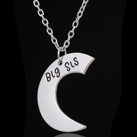 Broken Heart Sisters Matching Big Middle Little Sister Letter Carved Love