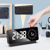 1шт 6.3" светодиодный цифровой будильник с аккумуляторной батареей, настольные часы с обратным отсчетом времени, таймером, температурой, датой, отображением для учебы