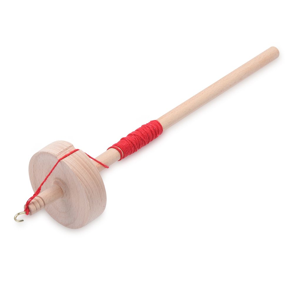 DIY Craft Sewing Accessories Beginners Whorl Yarn Spin Drop Spindle Handmade Solid Wooden