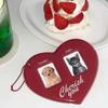 PVC Idol Photo Frame Love Heart Shape Pendant Card Holder High Quality Photo Sleeves