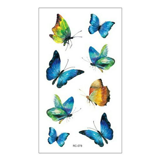 Водонепроницаемые цветные наклейки-татуировки для всех возрастов