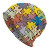 New Arrival Man Colorful Puzzle Cartoon Bonnet Hat Stuff Winter Spring Skullies Unisex