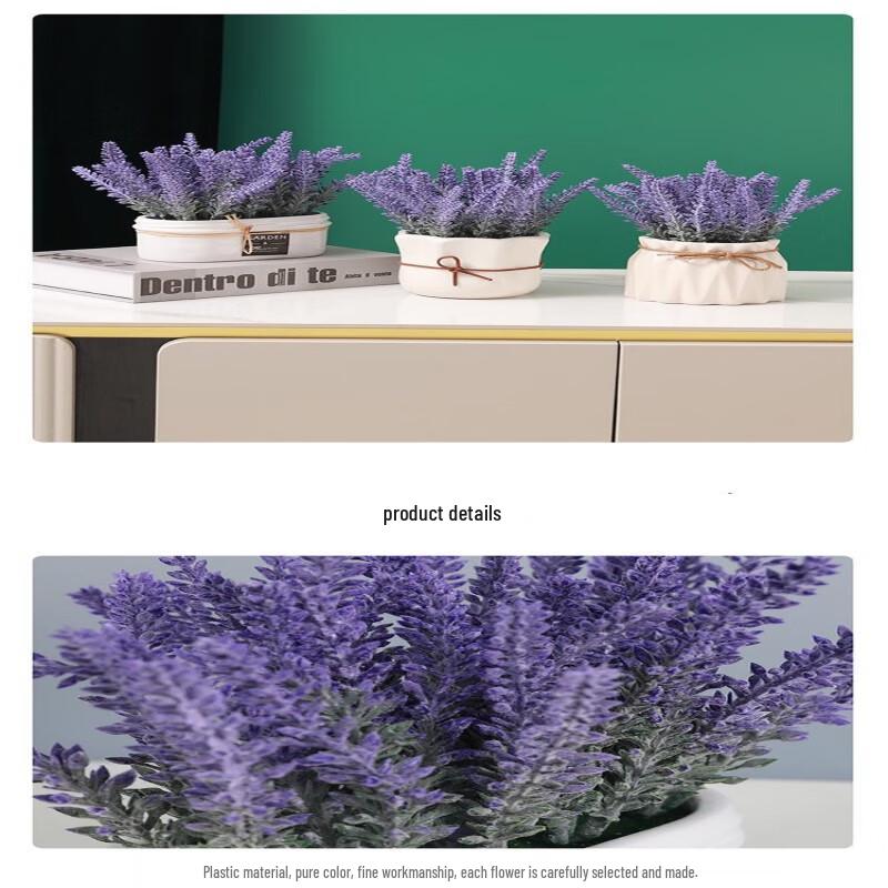 Artificial Lavender Potted Plant