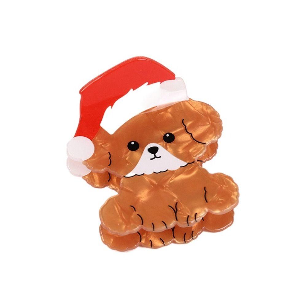 Рождественская шляпа, заколка для волос, кошачья заколка для щенка, Рождественская заколка в виде лося и акулы, коготь из собачьей шерсти на каждый день