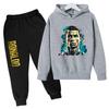 Cr7 Печать Футбольный Идол Одежда Детская Толстовка Набор из 2 шт. Костюм с Брюками Детский Мальчики Спортивный Костюм Девочки Одежда Спортивные Костюмы