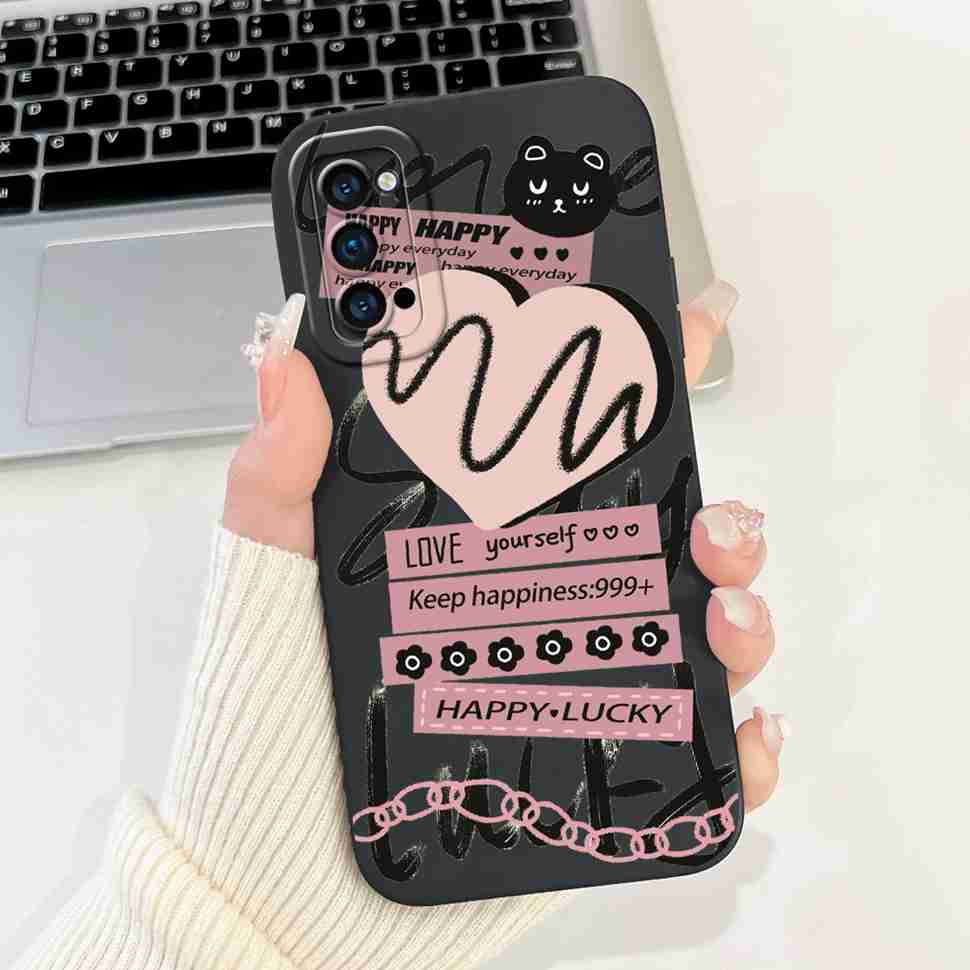 For Oppo Reno4 Pro 5G Case CPH2089 Luxury Art Painted Cover For Oppo Reno4 Reno 4 Pro 5G Phone Case Protector Soft Cover