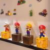 4 шт./комплект Фигурка персонажа Super Mario Модель Кукла Украшение для торта Украшения для автомобиля Аниме-аксессуары Детские игрушки Подвижная шарнирная Масштабная Детализированная 2