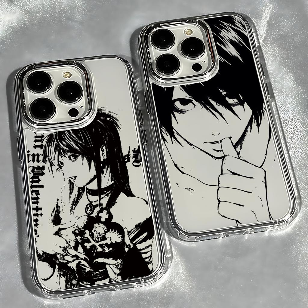 Чехол для телефона Аниме D-Death Note Для iPhone 17 16e 16 15 14 13 12 11 mini Pro Max X XR XSMAX 8 7 Air Plus Прозрачный Мягкий Чехол