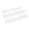 360pcs Frosted Nails Tips Coffin Almond Stiletto Shaped Full Cover Clear Long Lightweight False Nail