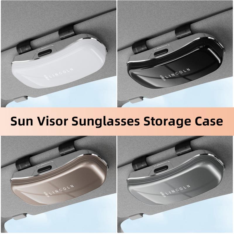 Car Visor Glasses Box Auto Sunglasses Card Storage box For Volvo C30 XC60 V50 V70 S90 XC40 S80 V90 XC-Classic C70 CX70 Rdesign