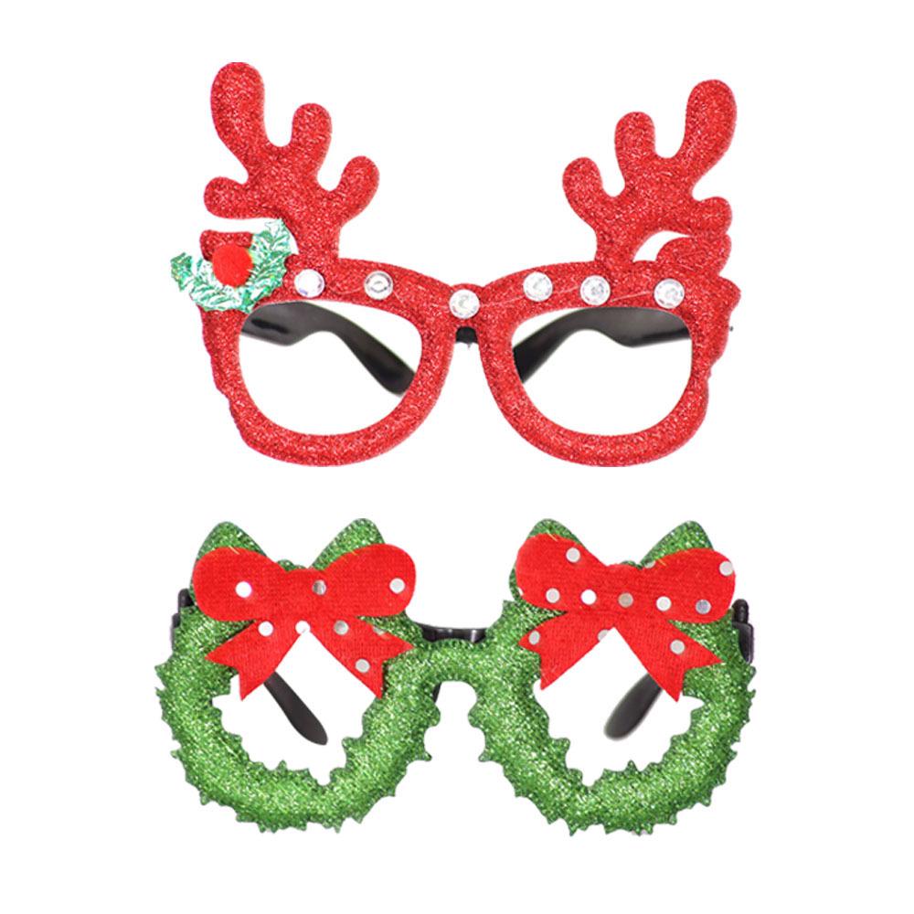 Christmas Party Eyeglass Frames: Santa, Snowman & Antler Designs for Kids