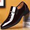 Leather Shoes Men Luxury Business Oxford Breathable Patent Leather Formal Shoes Plus Size Man Office Wedding Flats Male Black