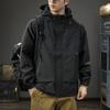 Mountain Outdoor Functional Jacket Men'S Loose Large Size Trendy Brand Hooded Tooling Windproof Jacket Top