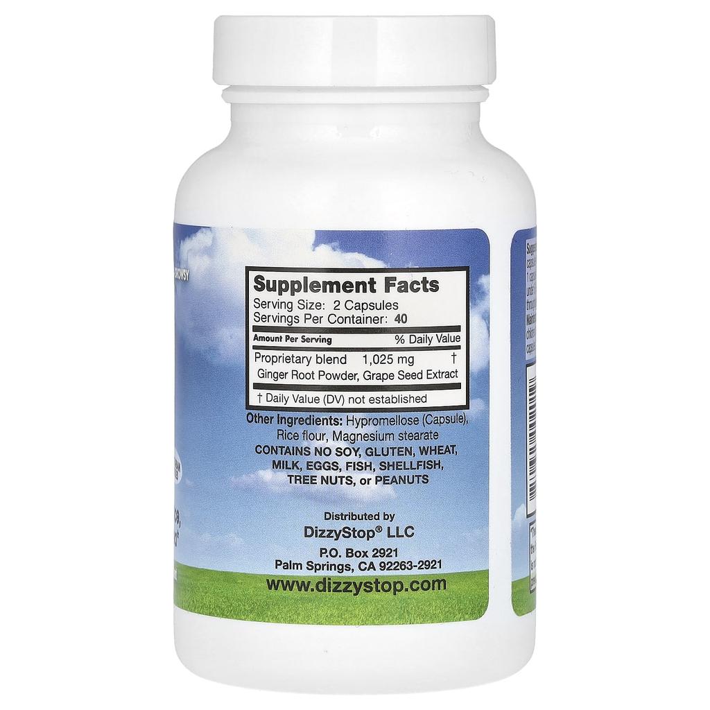 Dr. Barton's Dizzy Stop Control, 80 Capsules