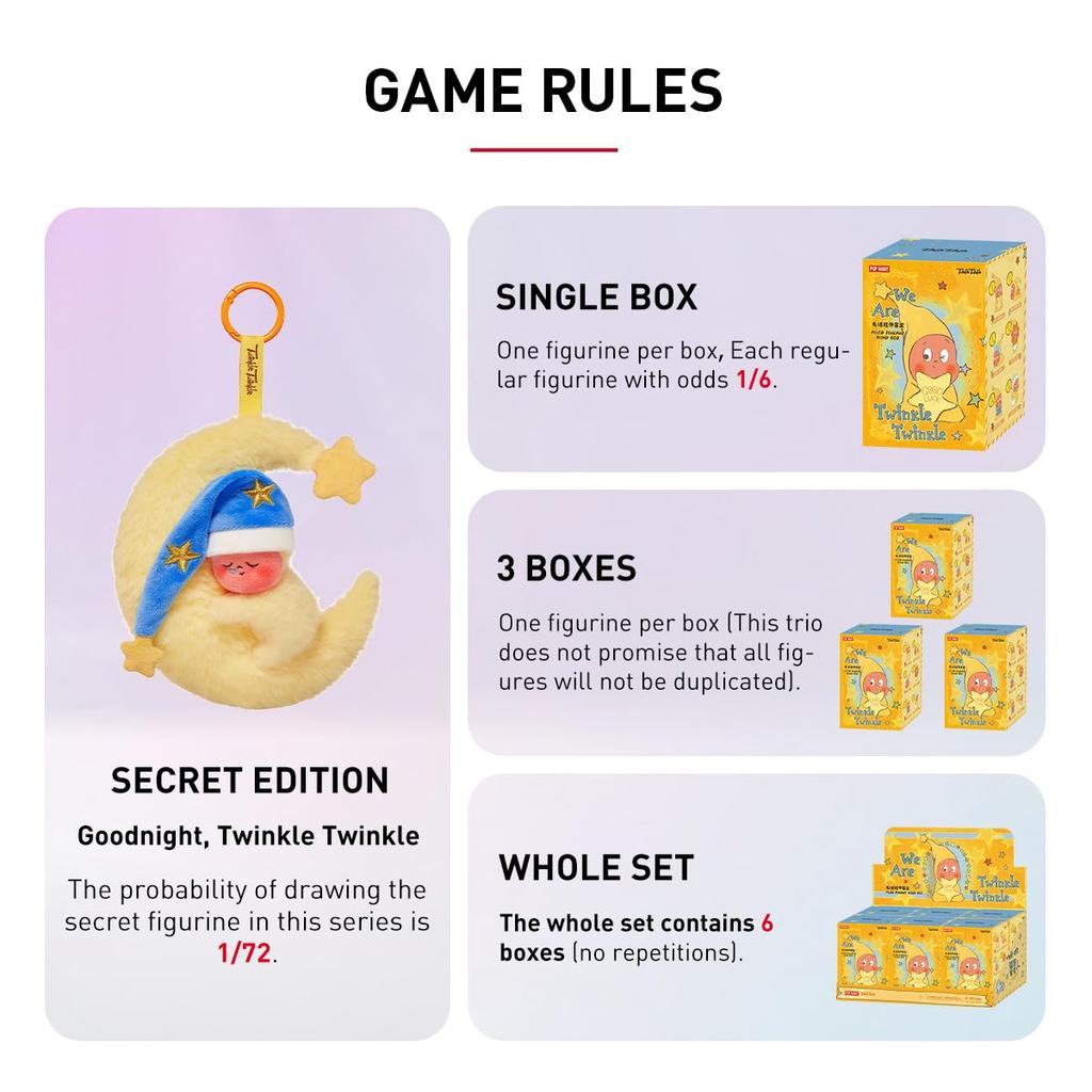POP MART Мы серия «Twinkle Twinkle» Плюшевый кулон [Набор из 3 шт.] Pop Mart Фигурка Gachapon Пластиковая модель Премиум-игрушка Мягкий винил Оригинальный персонаж