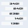 Новая глянцевая черная 3D-буква и цифры M340i M240i M235i M140i M135i эмблема для BMW F30 F31 F35 F40 F46 G42 G20 наклейка на багажник автомобиля