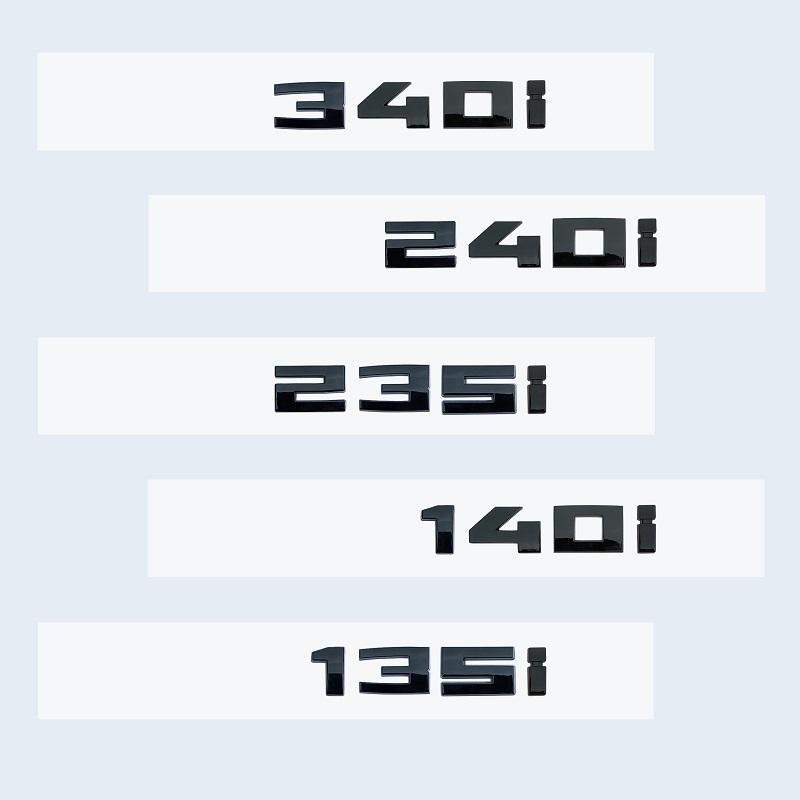 Новая глянцевая черная 3D-буква и цифры M340i M240i M235i M140i M135i эмблема для BMW F30 F31 F35 F40 F46 G42 G20 наклейка на багажник автомобиля