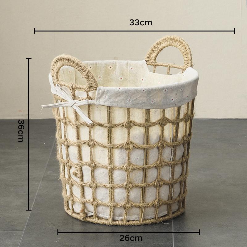 High-Value Woven Japanese-Style Laundry Basket for Bedroom Storage