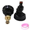 1 Set IBC Tank Valve Adapter 1 2 3 4 Inch Water Hose Connector with 60mm Coarse Thread for Reusable Liquid Storage