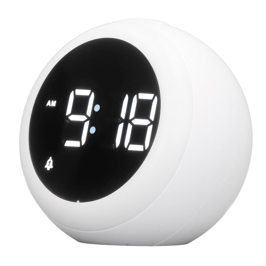 Будильник для обучения сну с голосовым управлением, светодиодный, меняющий цвет, успокаивающий ребенка, часы-машина с функцией ночного сна