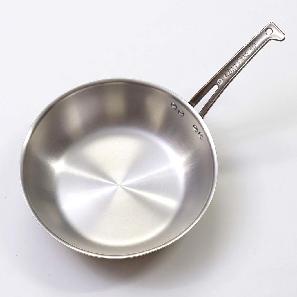 Nakao Aluminum Manufacturing King Flon Сковорода без покрытия Глубокая 30 см ND-11M