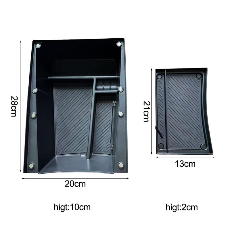 Car Center Console Armrest Front And Rear Hidden Storage Box Organized Box For Kia EV3 2024+ Armrest Under Storage Direct tal