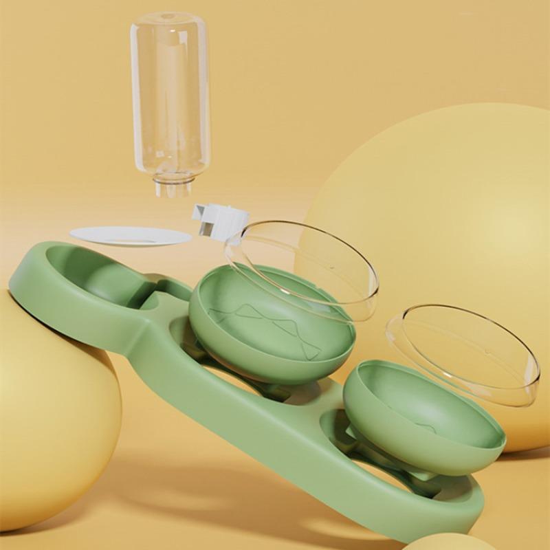 Миска для кошек, Миска для питомца, Автоматическая поилка для кошек, Кормушка, Интегрированная двойная миска, Миска для собак, Неопрокидывающаяся миска для корма