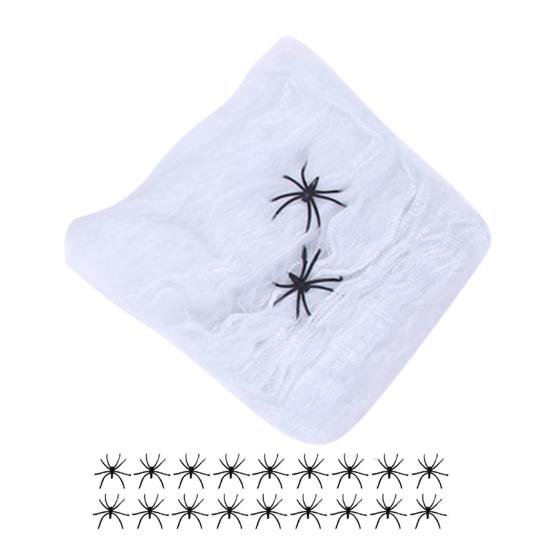 Colorful Halloween Spider Web Stretchable Cotton Cobwebs Elastic Scary Party Scene Props for Halloween Christmas Eve Parties