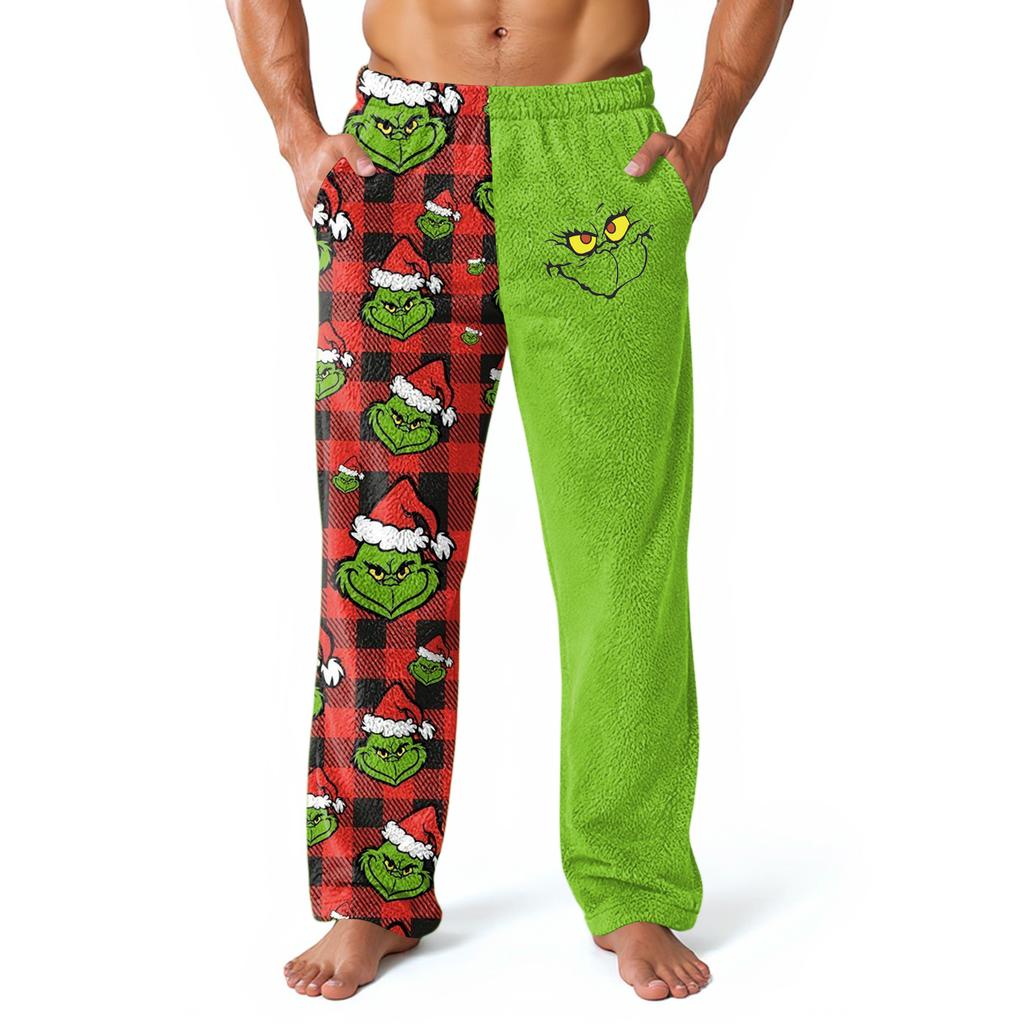Mens Christmas Pajama Bottoms ComfyPants With Pockets Soft Loungewear Sleepwear Casual Holiday Pajamas Pant