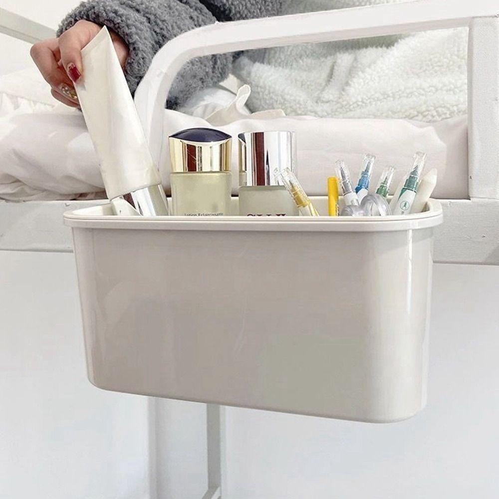 Прочная пластиковая прикроватная подвесная корзина серая компактная подвесная мусорная корзина без крышки маленькое мусорное ведро для кухни