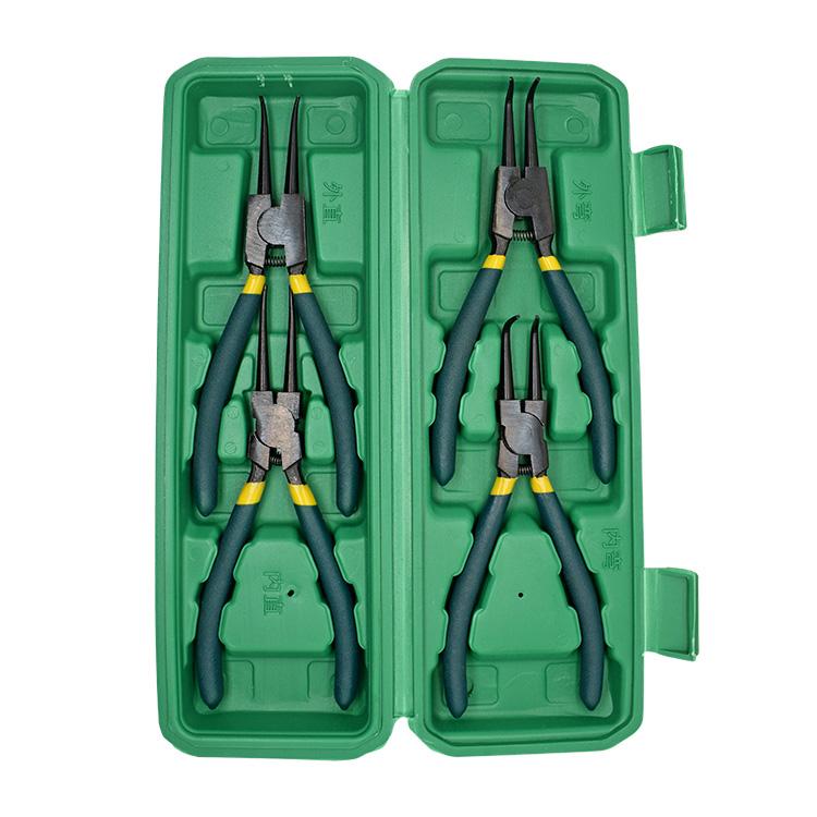 Snap Ring Pliers 4pc Internal Circlip Pliers Snap Ring Removal Tool 7 Inch Snap Ring Pliers Internal/External Circlip Pliers