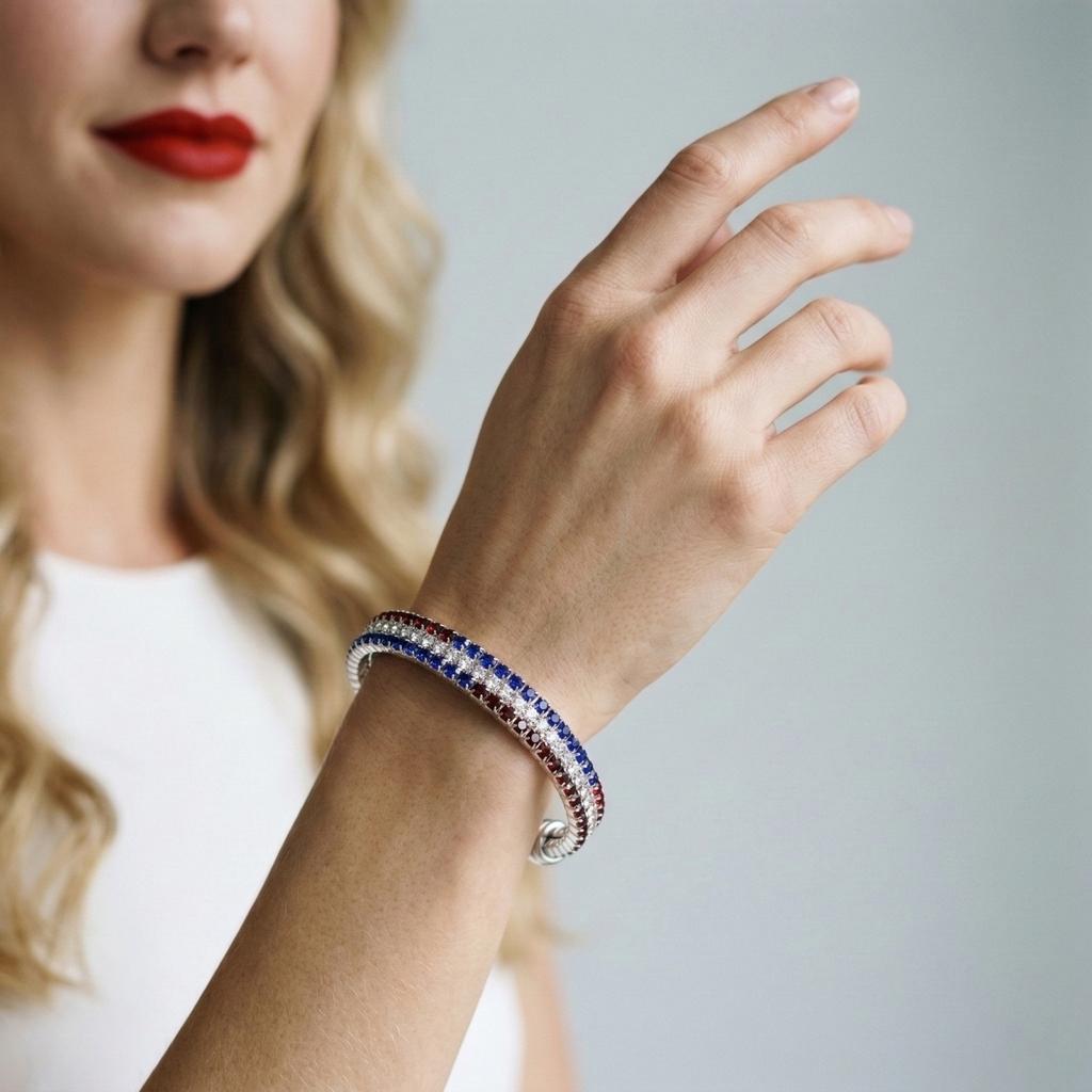 Модный и креативный браслет с аксессуарами ко Дню независимости