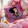 M-Mafalda Cartoon Cushion Cover Pattern Printed Pillowcase for Living Room Sofa Cushion Cover & Bedroom Decor