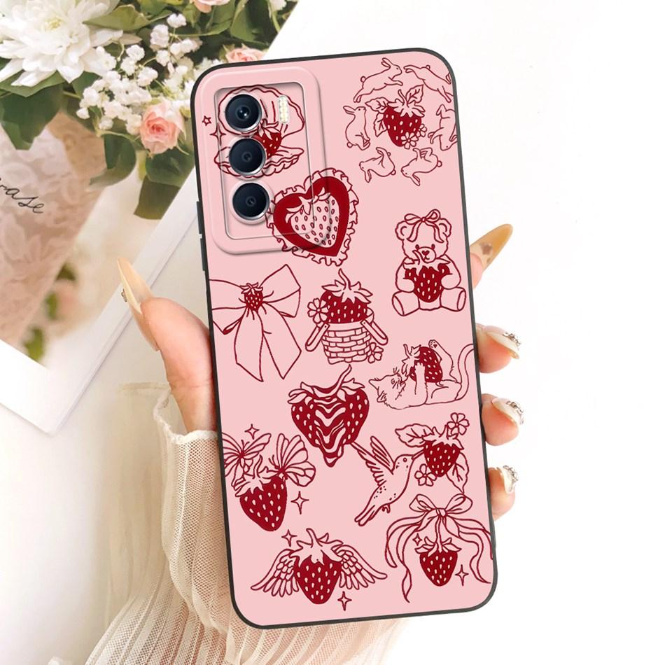 Для Infinix Zero 5G 2023 X6815C X6815D Милый Кот Цветок Мультяшный Чехол для Телефона Для Infinix Zero 5G (2023) Мягкие силиконовые бамперы