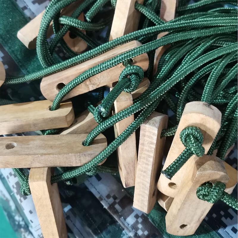 Tent Guy Line with Wooden Adjuster