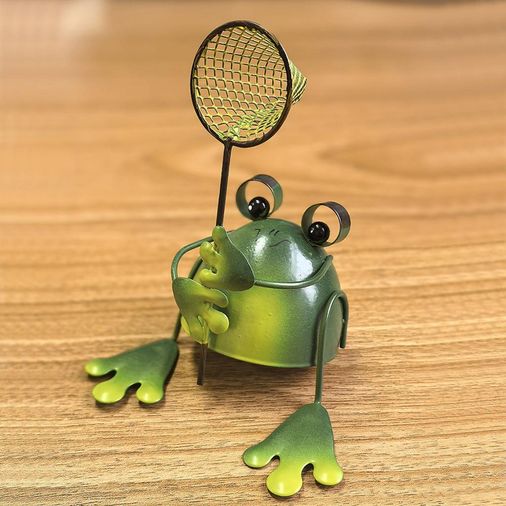 Садовая статуэтка лягушки Yousheng, ручная работа, железное украшение в виде лягушки, коллекционная фигурка лягушки для патио, балкона, домашнего декора, офисного стола