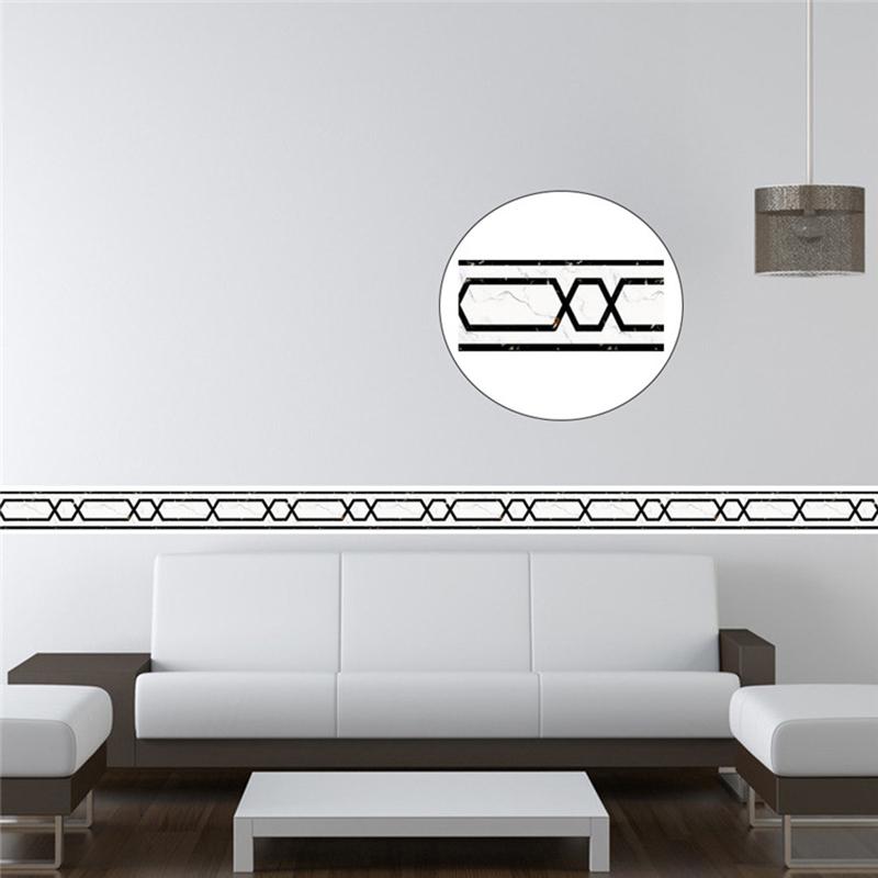 3D обои бордюры ПВХ самоклеящиеся водонепроницаемые наклейки на стену гостиная ванная комната линия талии 3D домашний декор бордюр