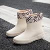Women's Mid-Tube Lightweight Waterproof Rain Boots - European & American Fashion