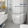 Home Decor Mildewproof Transparent Water Splash Resistant Bath Supplies Shower Curtain PEVA Plastic