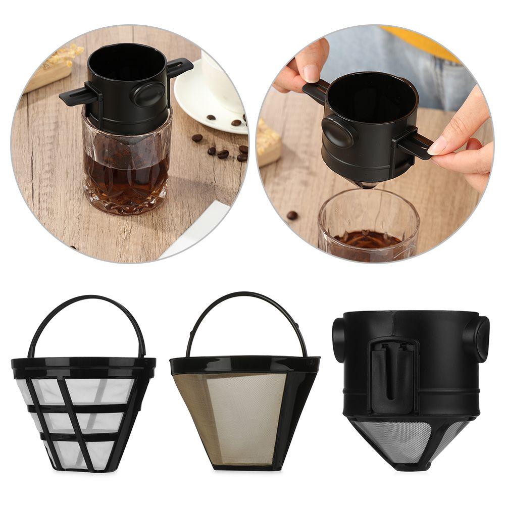 Reusable Coffee Tools Stainless Steel Coffee Machine Nylon Filter Coffee Filter