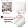 1/4pcs Easter-themed Pillowcases with Bunny Basket Chick Lamb 2d Flat Printing Sofa cushion cover home bedroom room decoration